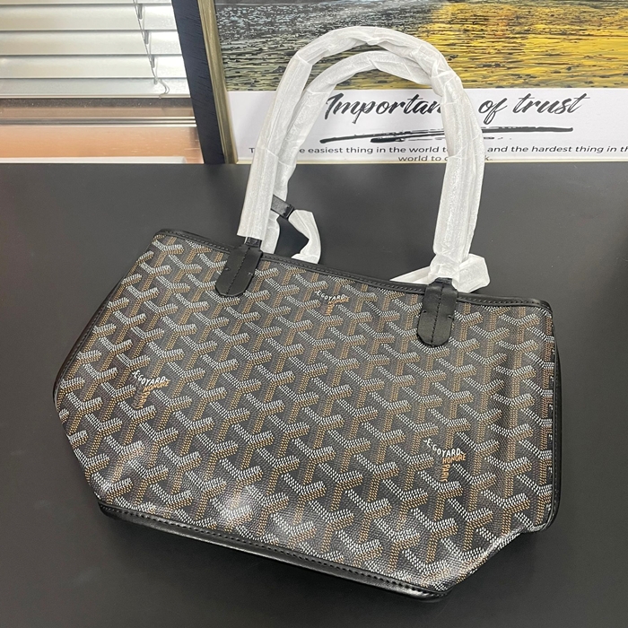 Anzou - ゴヤール ミニアンズー ユニセックス トート ショルダーバッグ,GYB0087 ,ブラック