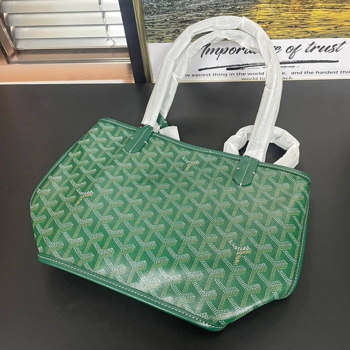 Anzou - ゴヤール ミニアンズー ユニセックス トート ショルダーバッグ,GYB0087 ,グリーン