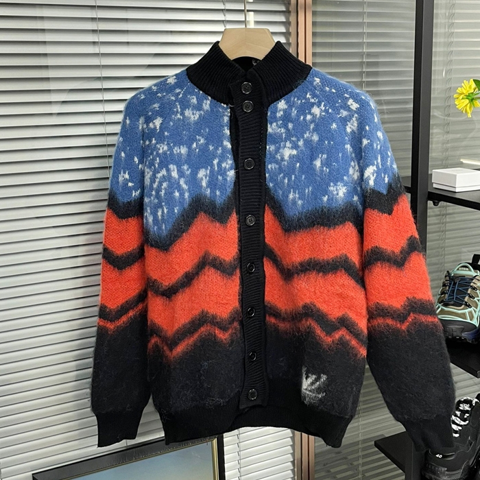 ルイヴィトン メンズ Vネック ブルーブラック カーディガン -   - lv2030x