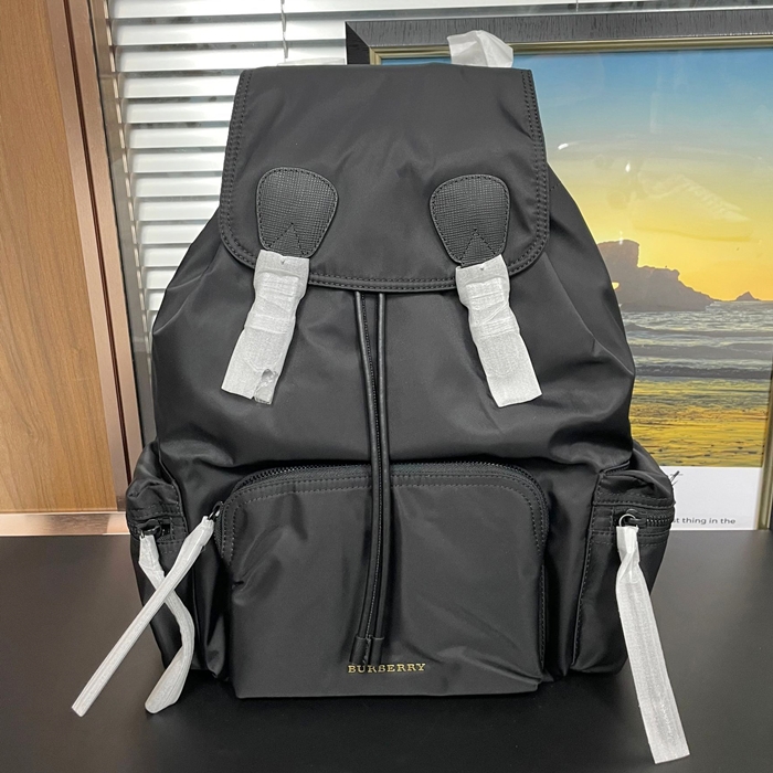  Nylon,42cm - バーバリーメンズ ナイロン バックパック,42cm,BURB0508,ブラック