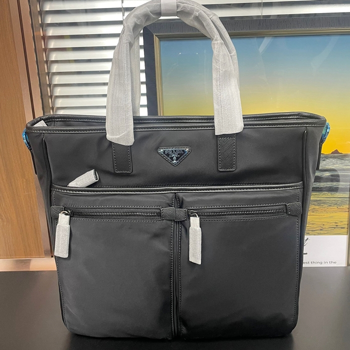 プラダ メンズ ブラック ブリーフケース -  - pr141x