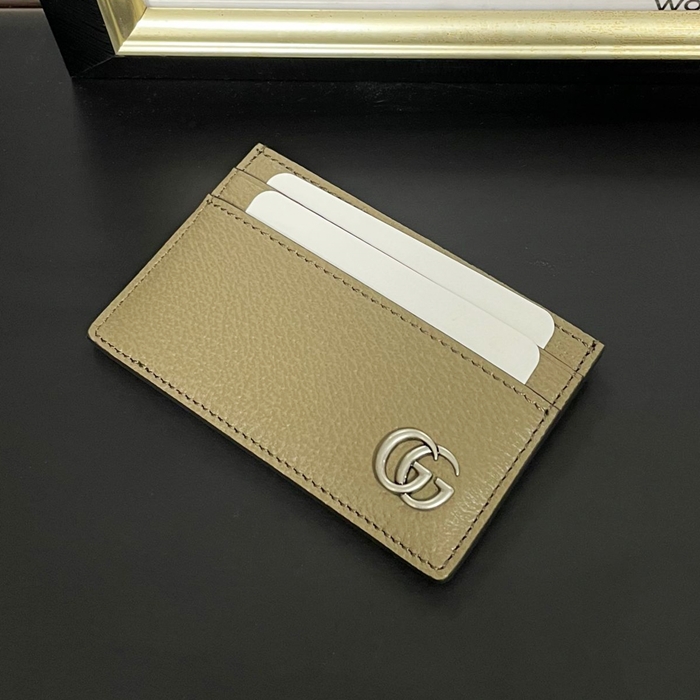 グッチ メンズ GG カードケース ‎657588 DJ20F 2801 -Khaki Card Case - gu975x