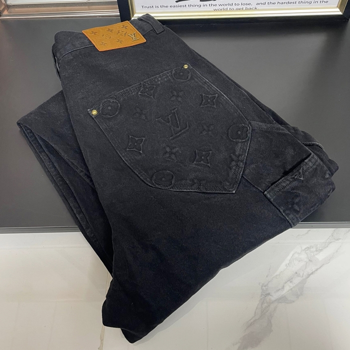 ルイヴィトン メンズ ブラック ジーンズ -  - cl70x