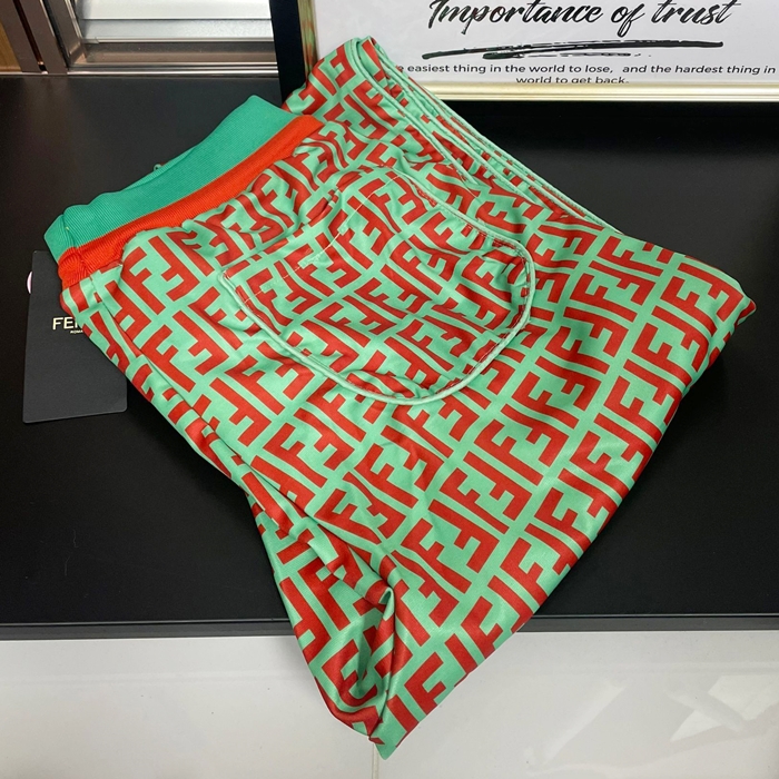 フェンディ メンズ カジュアル レッド パンツ - Red - fe161x