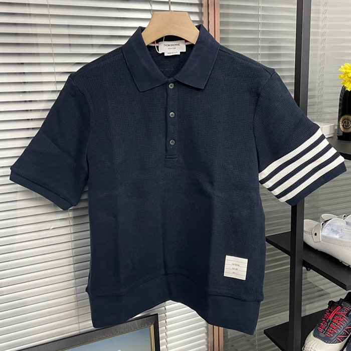 Casual Short トムブラウンメンズ カジュアル 半袖Tシャツ Thom01329x Size グレー/ブラック/ホワイト