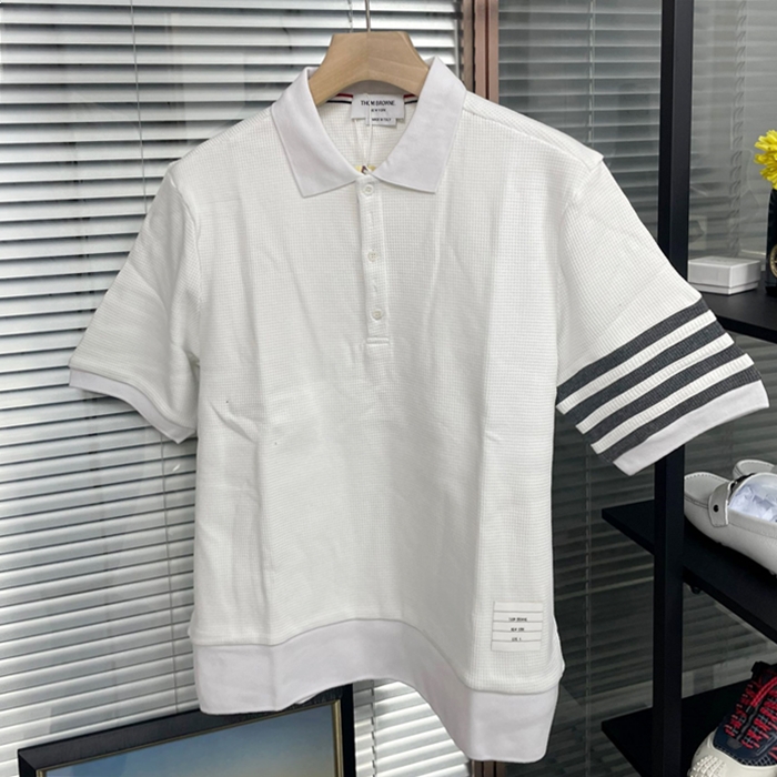 Casual Short トムブラウンメンズ カジュアル 半袖Tシャツ Thom01329x Size グレー/ブラック/ホワイト