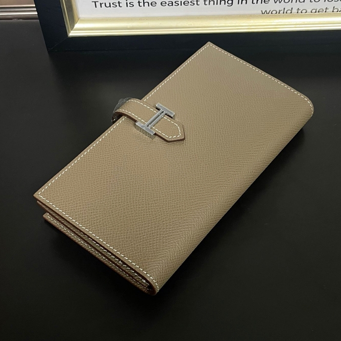  Epsom  - エルメスレディース エプソンレザー長財布 HERW0022,グレー