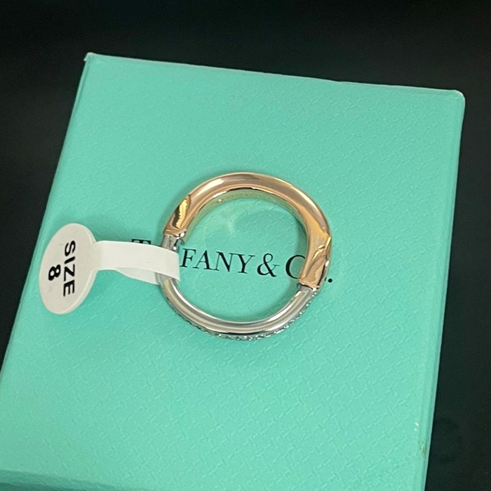 ティファニー レディース ホワイト ゴールド リング -   - acc108x