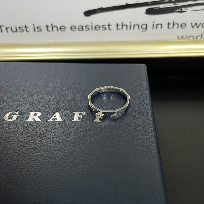 グラフ ユニセックス ホワイト ゴールド リング - Graff- acc887x