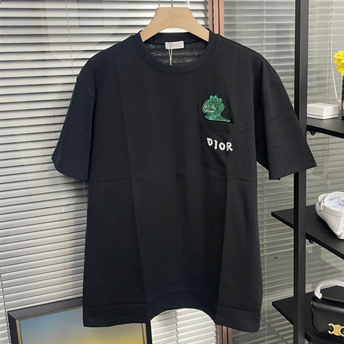 ディオール メンズ ネイビー 半袖Tシャツ -  Short sleeved  - dic183x