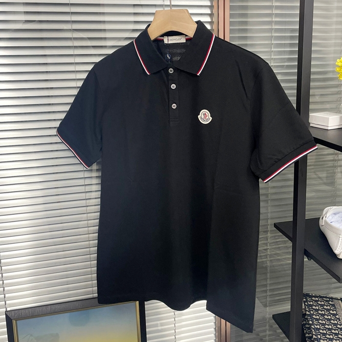 モンクレール メンズ ブラック ポロ 半袖Tシャツ -  - moc02476x