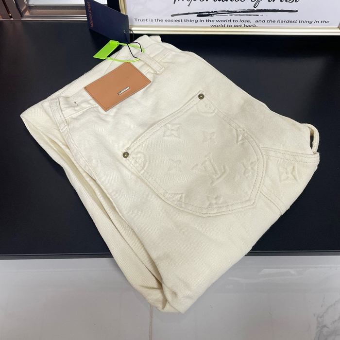 ルイヴィトン メンズ アイボリー ジーンズ -  Ivory - lv768x