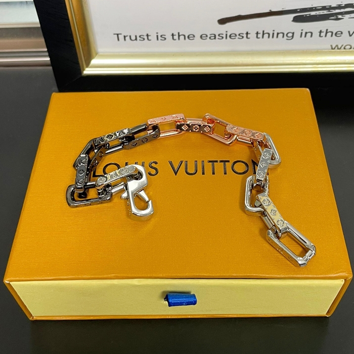 ルイヴィトン メンズ ホワイト ゴールド ブレスレット -   - acc624x