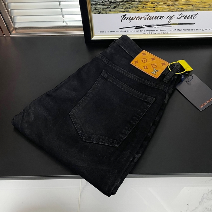 ルイヴィトン メンズ ブラック ジーンズ -  - lv772