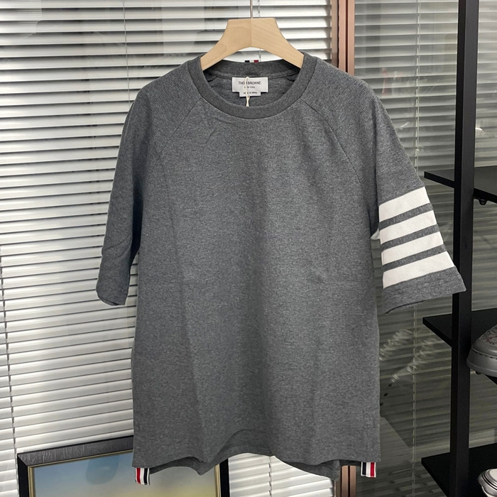 Casual Short Sleeved  Gray - トムブラウンメンズ カジュアル 半袖Tシャツ Thom01287x Size(s - 2xl) グレー