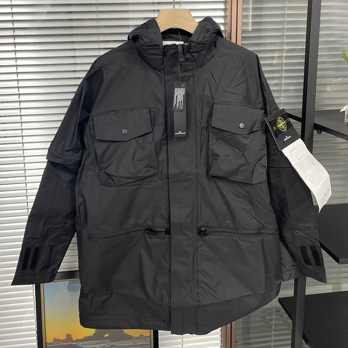 ストーンアイランド メンズ ブラック ジャケット - - stc89x