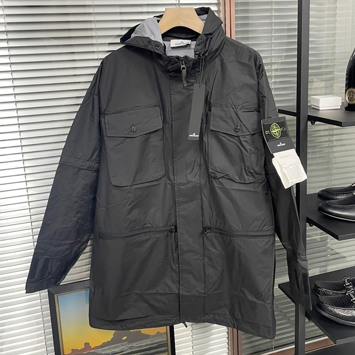 ストーンアイランド メンズ ブラック ジャケット - - stc89x