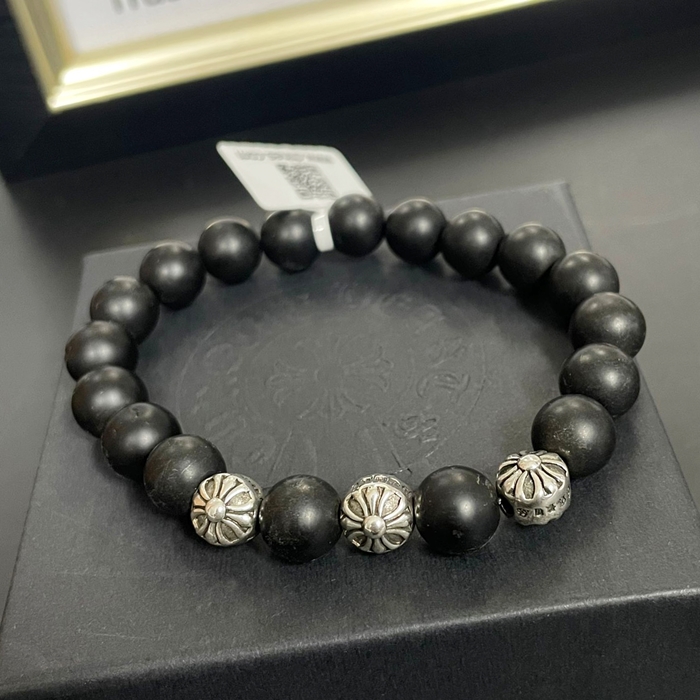 Chrome hearts casual bangle - クロムハーツ カジュアル ブラック ブレスレット Chr0001.