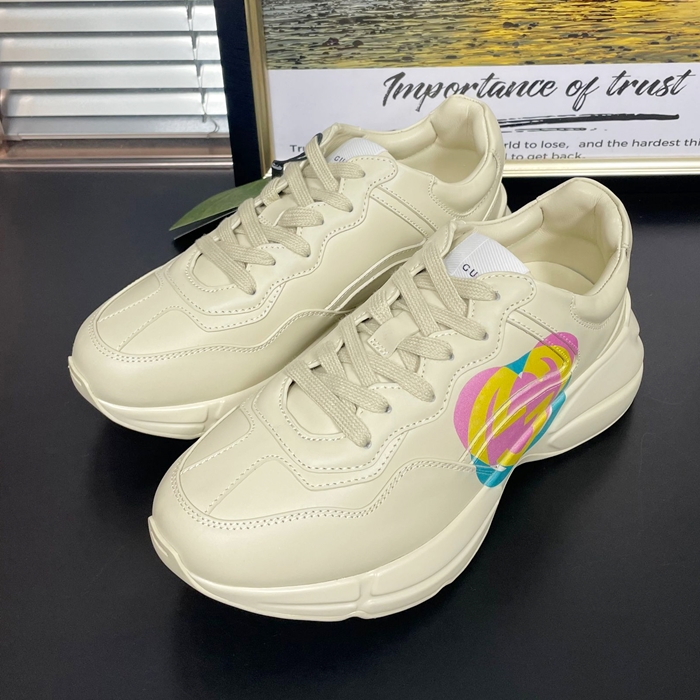 グッチ レディース ライトン ハートスニーカー 692931  - Ivory  - gu1075x