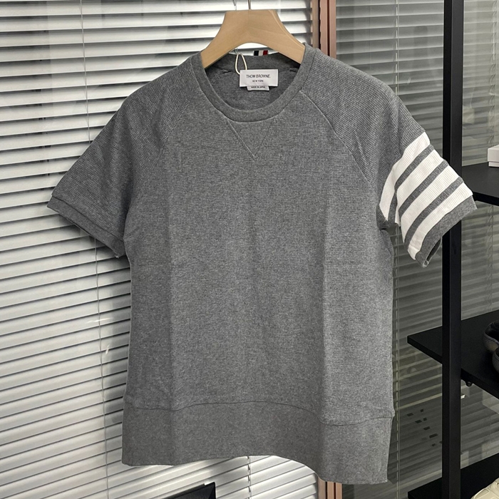 Casual Short Sleeved  Gray - トムブラウンメンズ カジュアル 半袖Tシャツ Thom01287x Size(s - 2xl) グレー