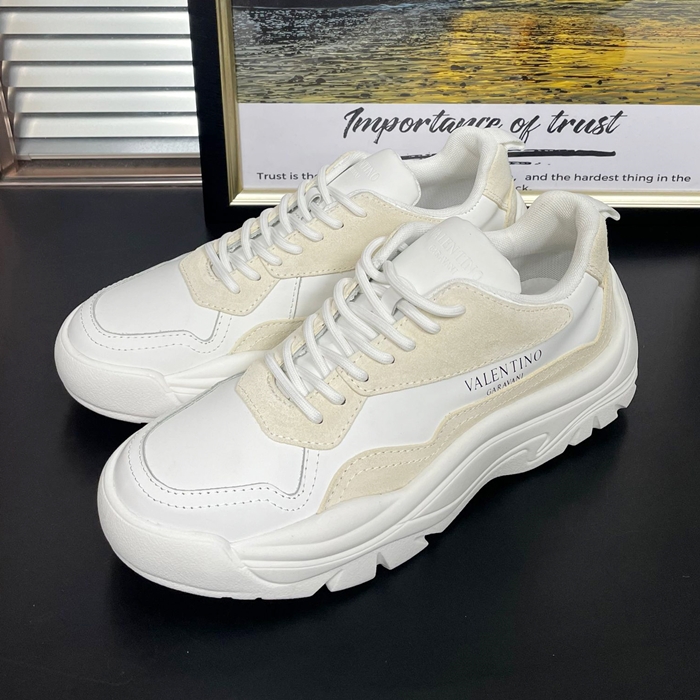  ,VTS0349 - ヴァレンティノメンズレザースニーカーホワイト
