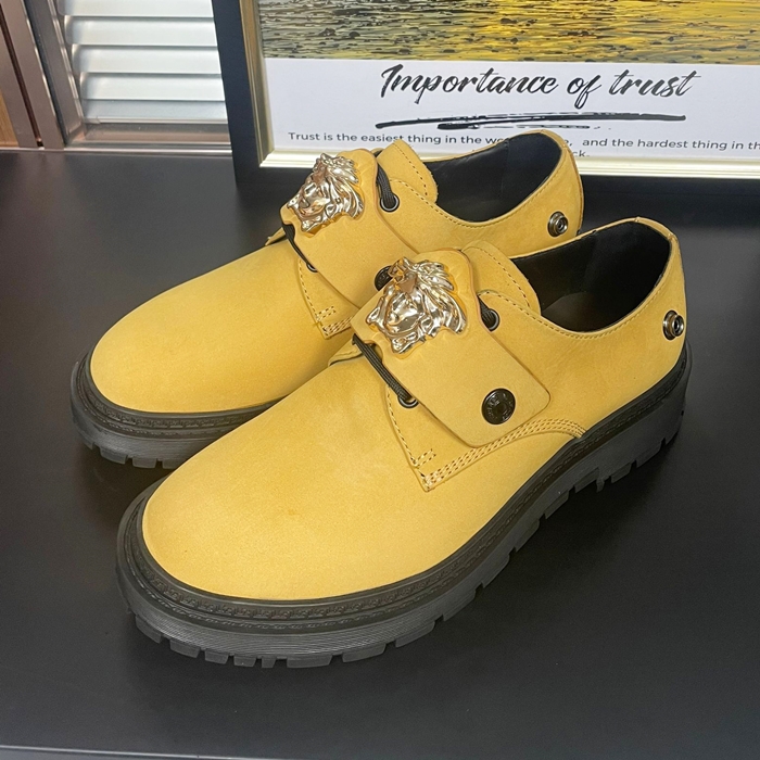 ヴェルサーチ メンズ  イエローローファー - Yellow- ver0901x