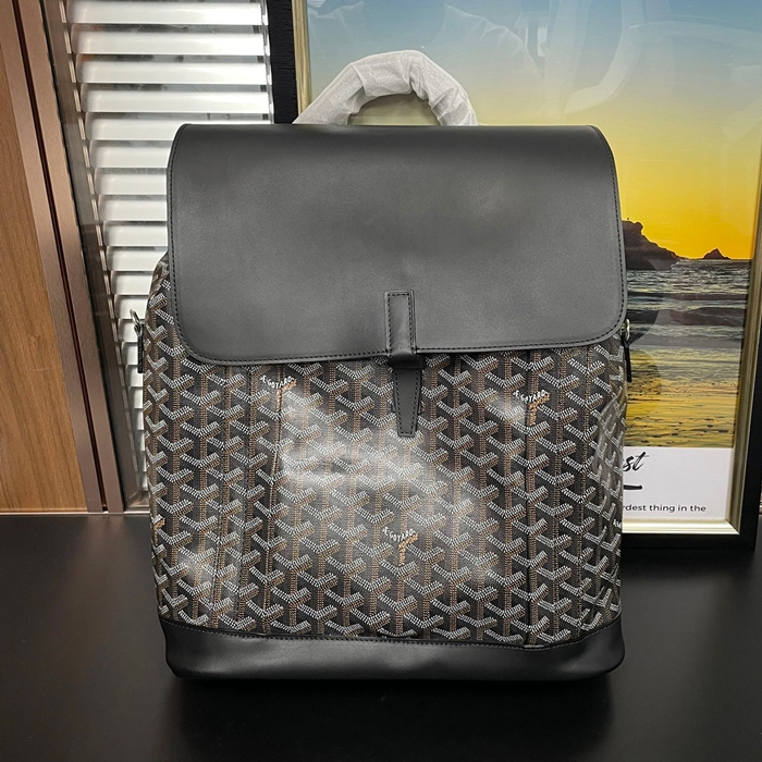 ゴヤール ユニセックス ブラック アルパン バックパック MM - Alpin  - gob1008x