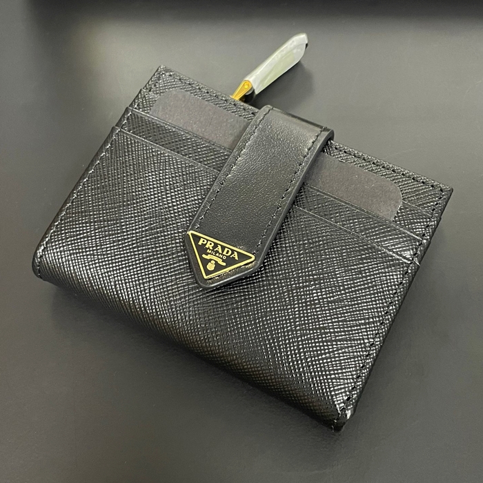 PradaSaffiano  Card Purse, 1MC038 - プラダサフィアーノ レディース カードパース,PRAW0169,12CM.ブラック