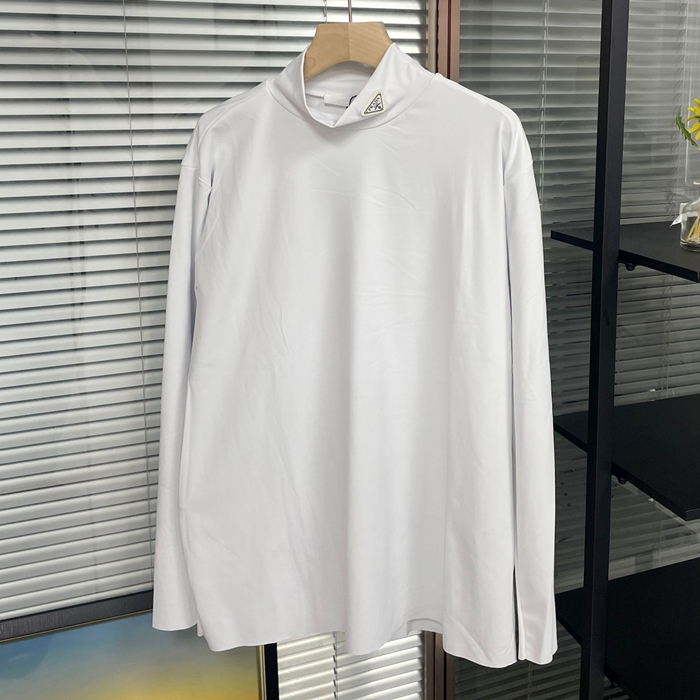 プラダ メンズ タートルネック ホワイト ニット - White Knits - pra02862x