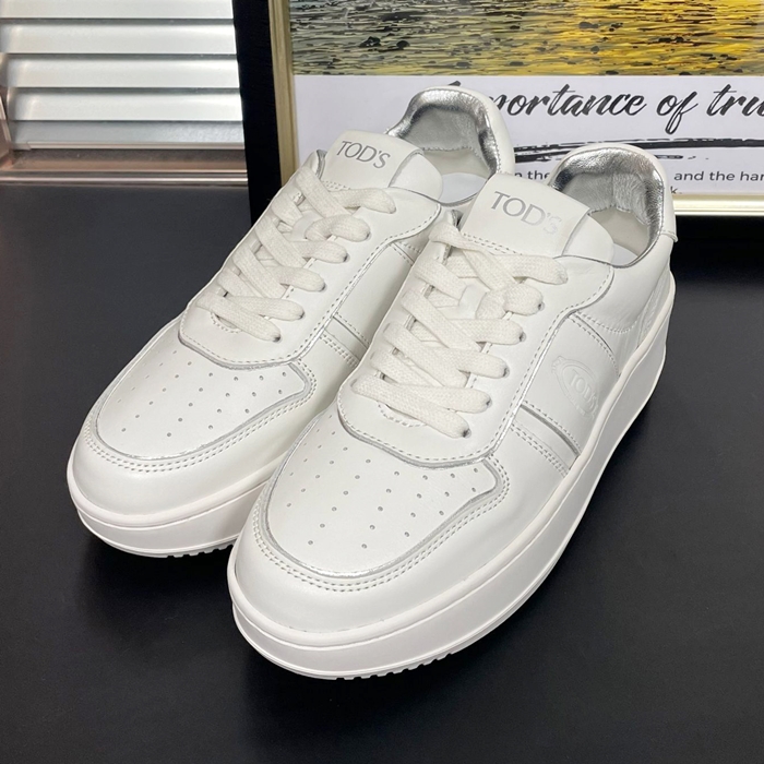 Tod   - トッズレディースレザーランニングシューズ TODS0051.Size,ホワイト