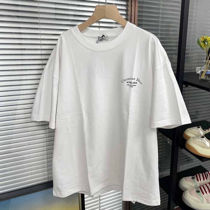 Short ディオールメンズ カジュアル クルーネック 半袖Tシャツ Dio0638x.Size(s - xl).ホワイト