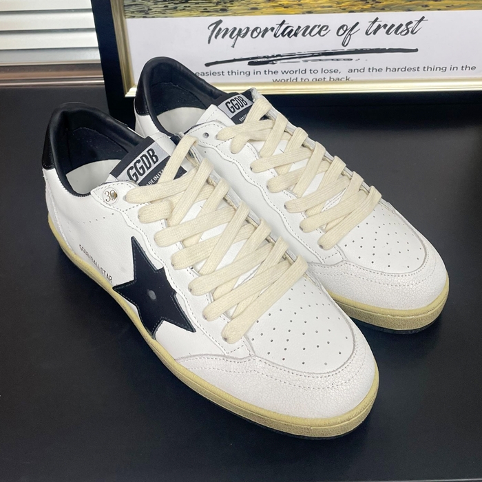 ゴールデングース ユニセックス スター ナッパレザースニーカー  - White  - go04x