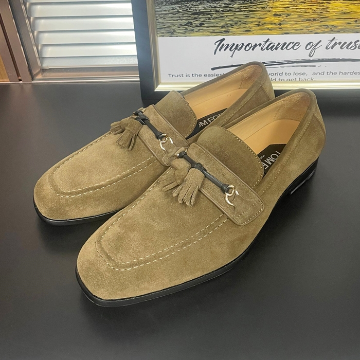 トムフォード メンズ キャメルローファー - Tom Ford Camel- tos54x