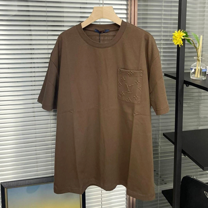 ルイヴィトン メンズ カーキ 半袖Tシャツ -  Khaki  - lvc331X