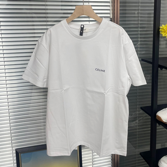 セリーヌ メンズ ホワイト Tシャツ - White  - cec12x
