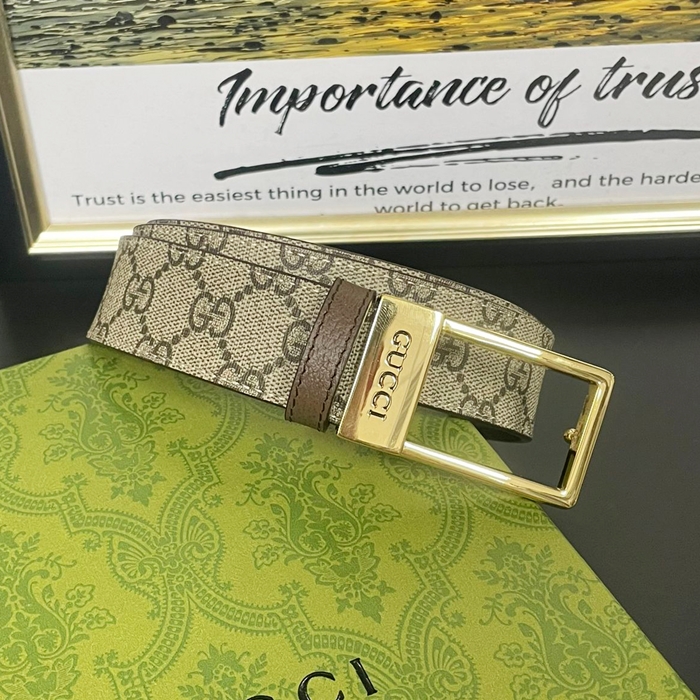 グッチ メンズ モダン ベージュ ベルト -Belts - gu699x