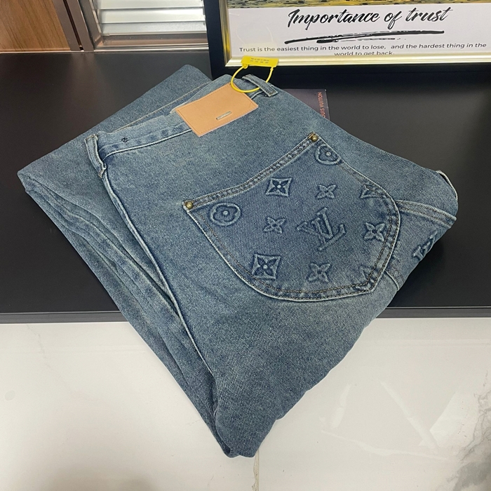 ルイヴィトン メンズ ブルー ジーンズ -   - lvc347x