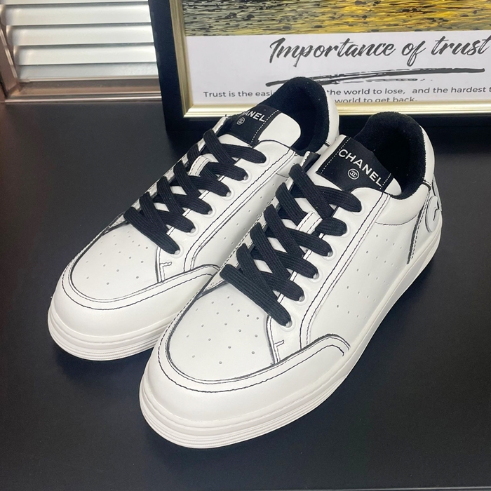  ,CHAS0636 - シャネル2021 レディースレザースニーカーホワイト