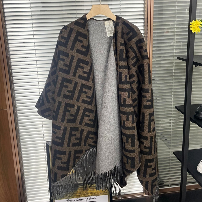 フェンディ レディース グレー パンチョ -  Gray Pancho - acc1756x