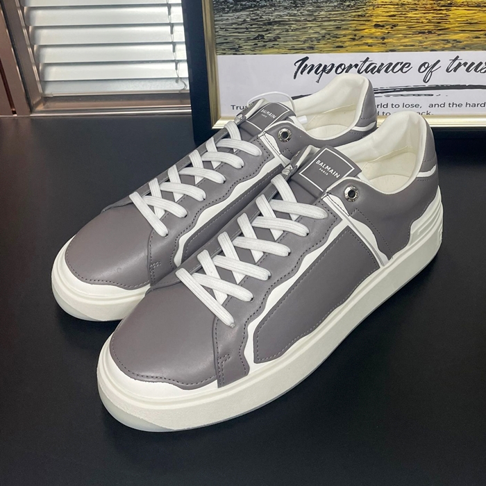 バルマン メンズ トレンディ グレー スニーカー - Gray  - bam0158x