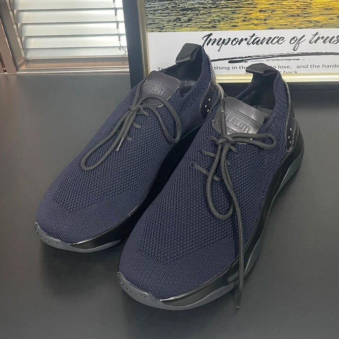 ベルルッティ メンズ ブラック スニーカー - Shadow  - ber339x