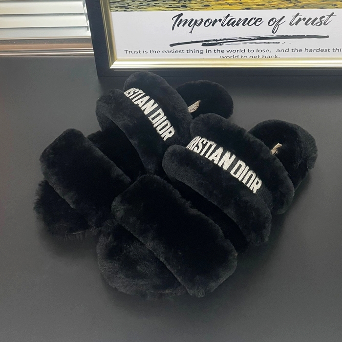 ディオール レディース シアリング ミュール スリッパ KDQ734ESK  -di767x