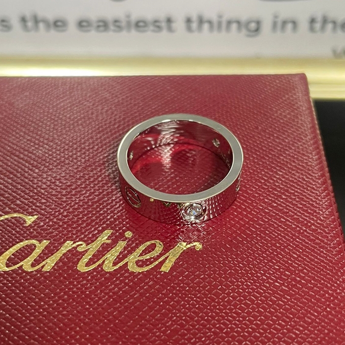 カルティエ ユニセックス ホワイト ゴールド リング -  Ring- acc1907x