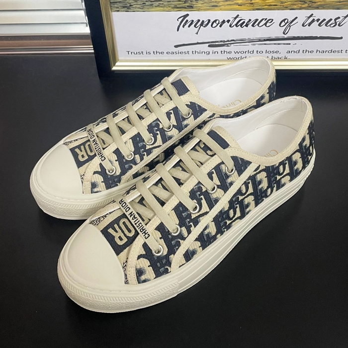 ディオール ユニセックス オブリーク ウォーク&ディオール スニーカー ベージュ -  - di763x