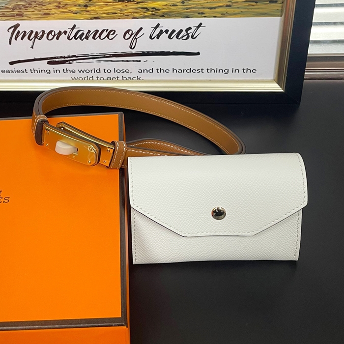 エルメス レディース ケリー ポケット ベルト -   Gold Belts - be18x