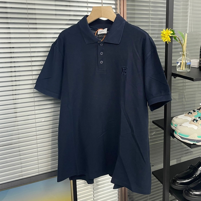 MonclerShort Sleeved Polo  - モンクレール メンズ LOGO コットン ポロ 半袖Tシャツ Moc01563x.Size(s - xl).ネイビー