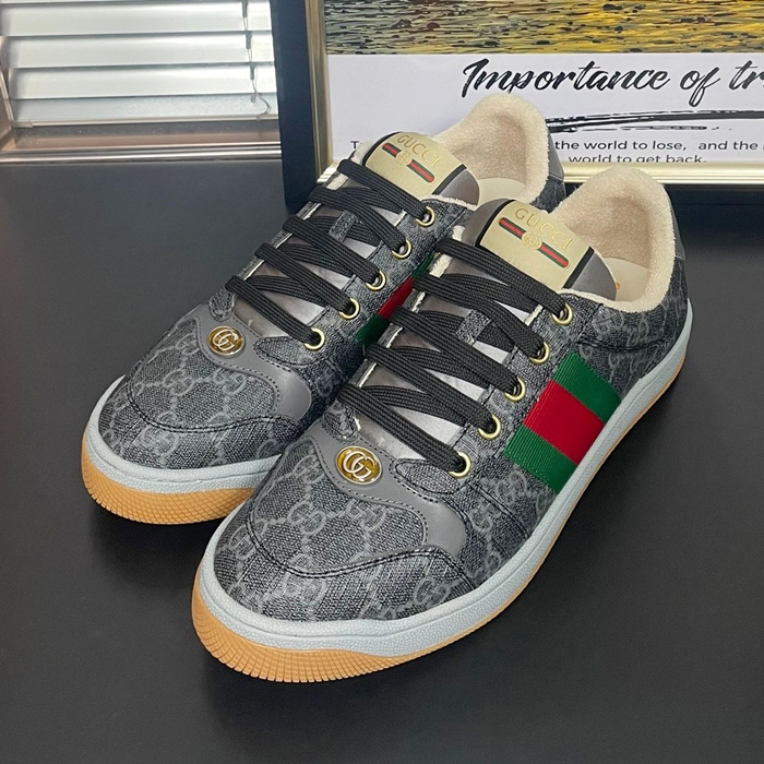 グッチ ユニセックス トレンディレザースニーカー Size ブラック -Trendy   Guc04529x Black