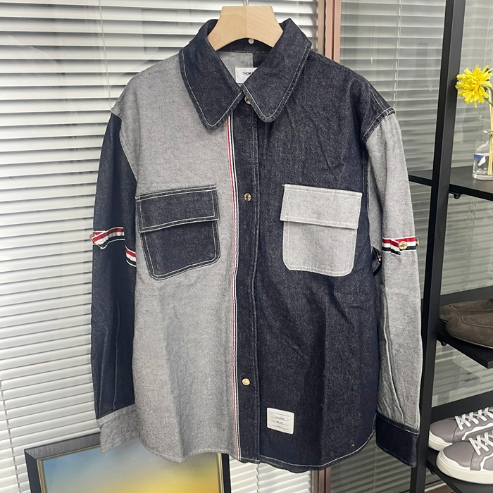 トムブラウン ユニセックス ネイビー シャツ - Shirts - cl105x