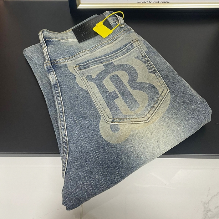 Burberry - バーバリーメンズ ビジネス クラシック パンツ Bur03129x.ブルー