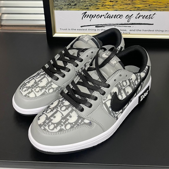 ディオール メンズ グレー スニーカー -  Gray  - di338x
